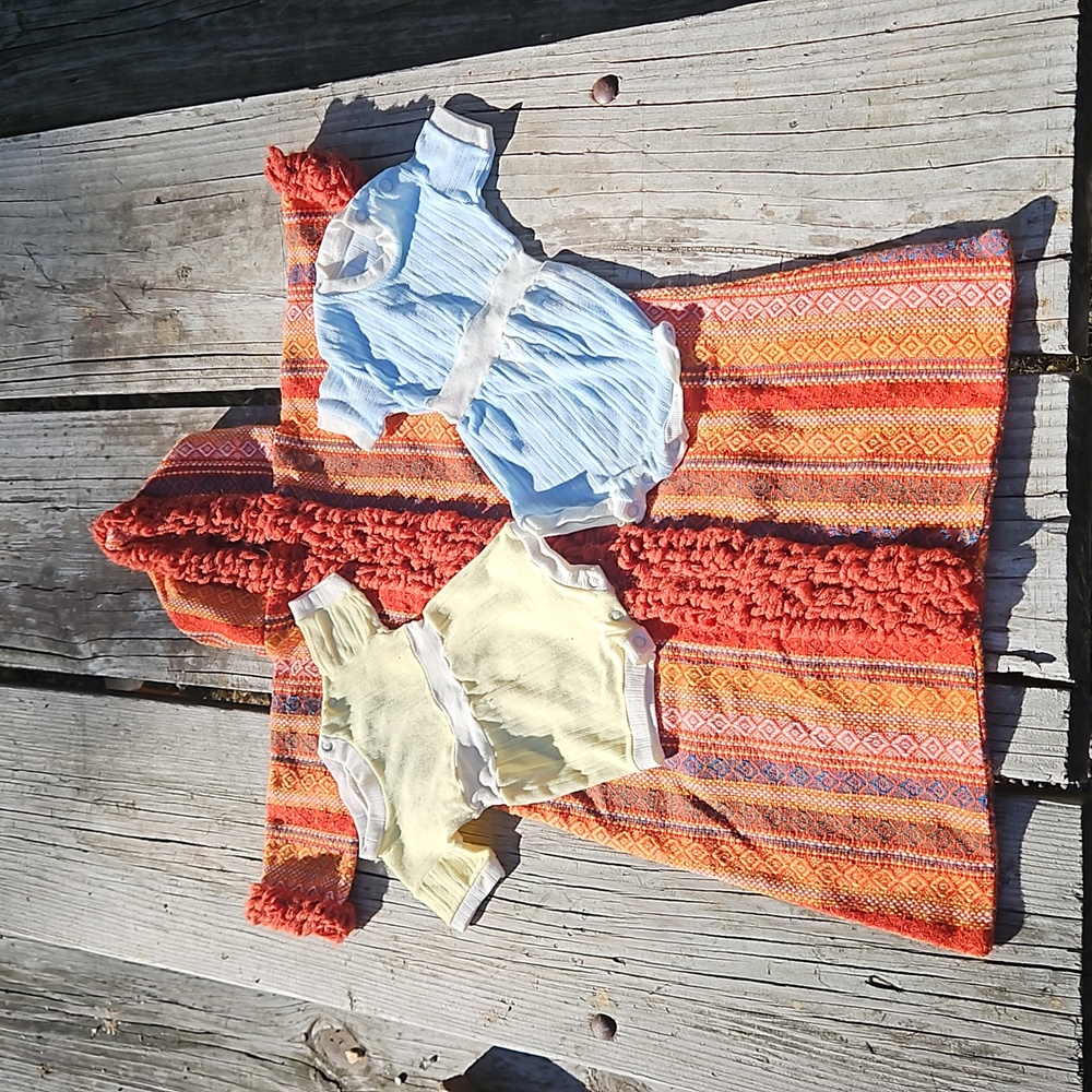 Vintage Handmade Baby Bunting with Set of Onises - Picture 1 of 15
